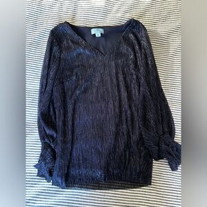 Navy Blue Blouse